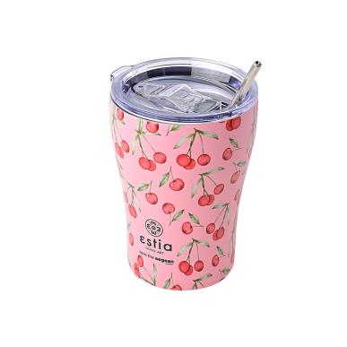 ESTIA COFFEE MUG SAVE THE AEGEAN 350ml CHERRY ROSE