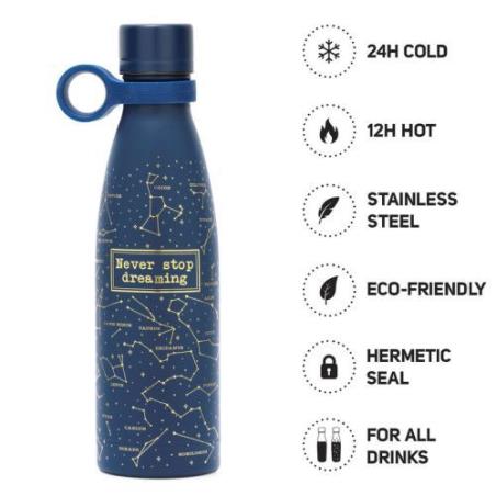 LEGAMI VACUUM BOTTLE - HOT & COLD 500 ML - STARS BELONG TO DREAMERS