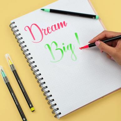 LEGAMI BRUSH MARKERS-BRIGHT COLOURS 12 τεμ