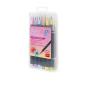 LEGAMI SET OF 12 BRUSHES-PASTEL COLOURS