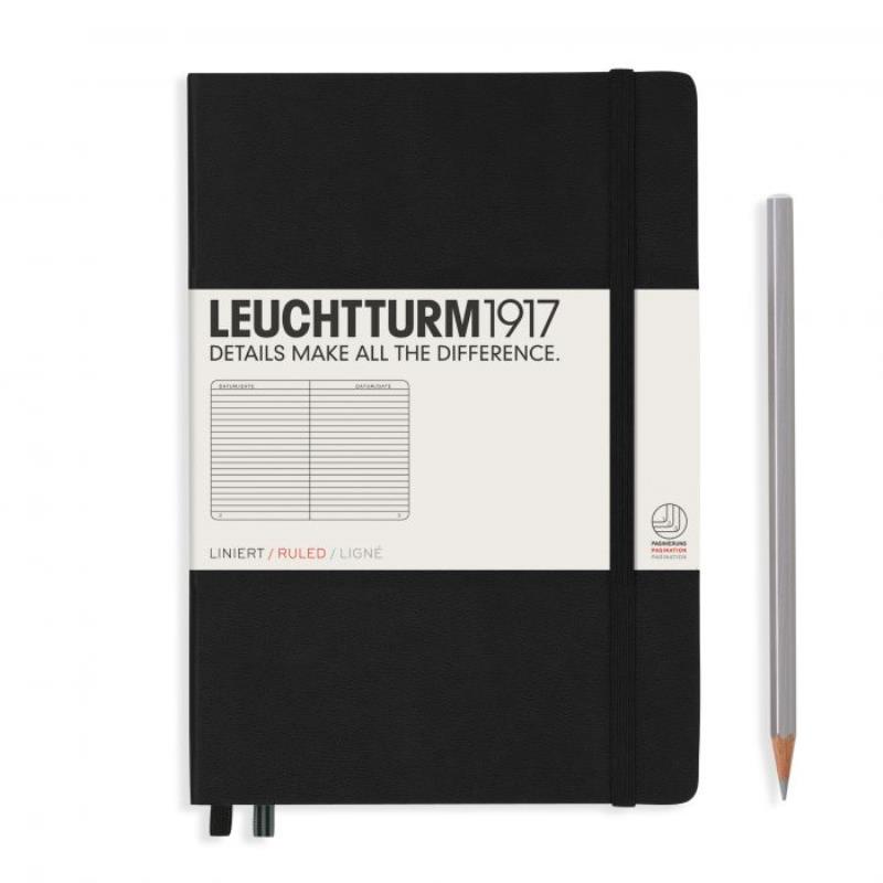 LEUCHTTURM ΣΗΜΕΙΩΜΑΤΑΡΙΟ NOTEBOOK HC A5 MED RULED BLACK 251P