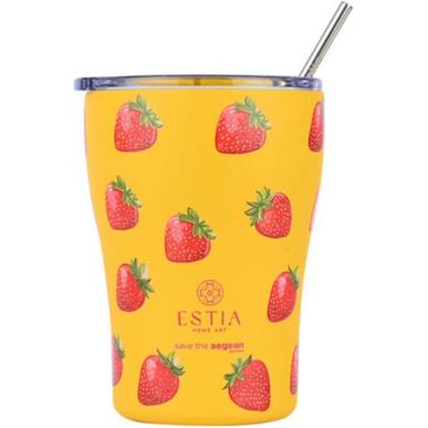 ESTIA ΘΕΡΜΟΣ COFFE MUG SAVE THE AEGEAN 350ml BERRY BRIGHT