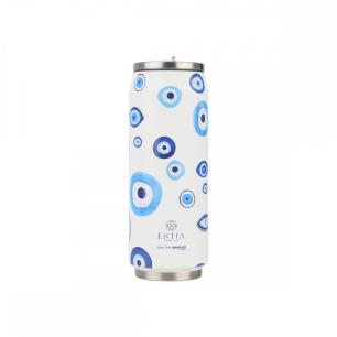 ESTIA ΘΕΡΜΟΣ TRAVEL MUG SAVE THE AEGEAN 350ml LEOPARD TAUPE