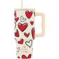 ESTIA ΘΕΡΜΟΣ STRAW TUMBLER XL SAVE THE AEGEAN 900ml RED VALENTINE