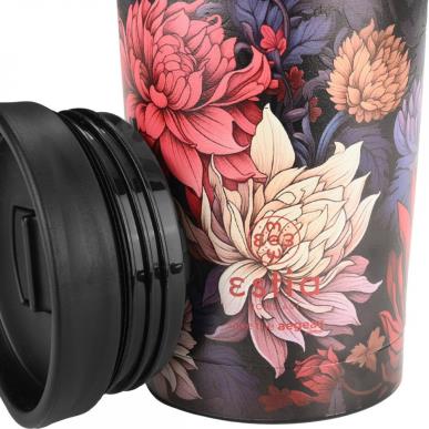 ESTIA ΘΕΡΜΟΣ TRAVEL MUG SAVE THE AEGEAN 350ml MIDNIGHT BLOSSOM