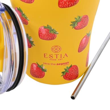 ESTIA ΘΕΡΜΟΣ COFFE MUG SAVE THE AEGEAN 350ml BERRY BRIGHT