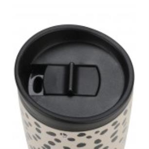 ESTIA ΘΕΡΜΟΣ TRAVEL MUG SAVE THE AEGEAN 350ml LEOPARD TAUPE