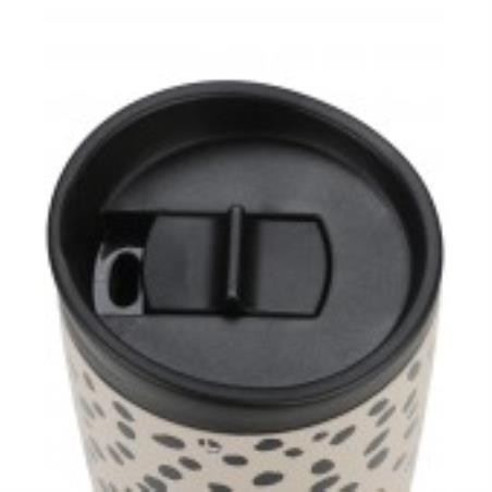 ESTIA ΘΕΡΜΟΣ TRAVEL MUG SAVE THE AEGEAN 350ml LEOPARD TAUPE