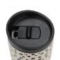 ESTIA ΘΕΡΜΟΣ TRAVEL MUG SAVE THE AEGEAN 350ml LEOPARD TAUPE