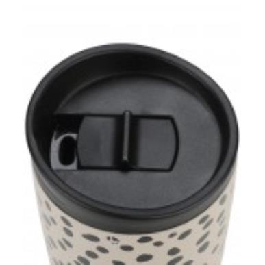 ESTIA ΘΕΡΜΟΣ TRAVEL MUG SAVE THE AEGEAN 350ml LEOPARD TAUPE1