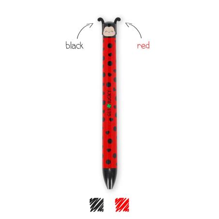 LEGAMI ΣΤΥΛΟ TWO-COLOUR BALLPOINT PEN - CLICK & CLACK 1mm LADYBUG