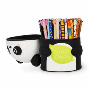LEGAMI ΜΟΛΥΒΟΘΗΚΗ-ΚΑΣΕΤΙΝΑ  SUPER KAWAII - 2-IN-1 SILICONE PENCIL CASE - PANDA