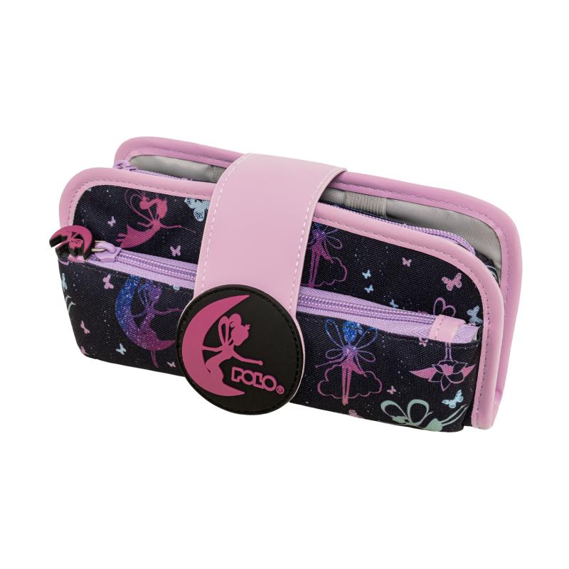 POLO ΚΑΣΕΤΙΝΑ ΜΑΥΡΟ ΛΙΛΑ ΜΕ ΝΕΡΑΙΔΕΣ