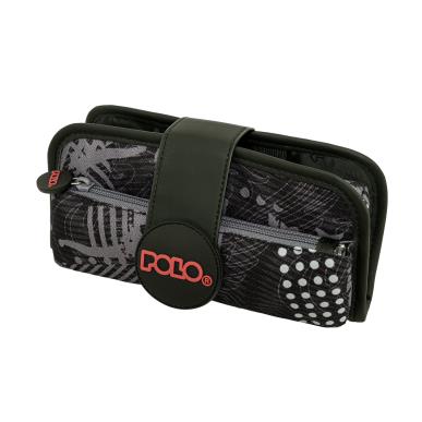 POLO ΚΑΣΕΤΙΝΑ ΒΑΡΕΛΑΚΙ RUBBER ΜΑΥΡΗ ΓΚΡΙ ΣΧΕΔΙΑ