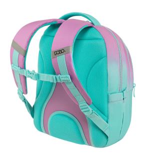 POLO ΣΑΚΙΔΙΟ ΠΛΑΤΗΣ FOCUS GRADIENT AQUA PINK
