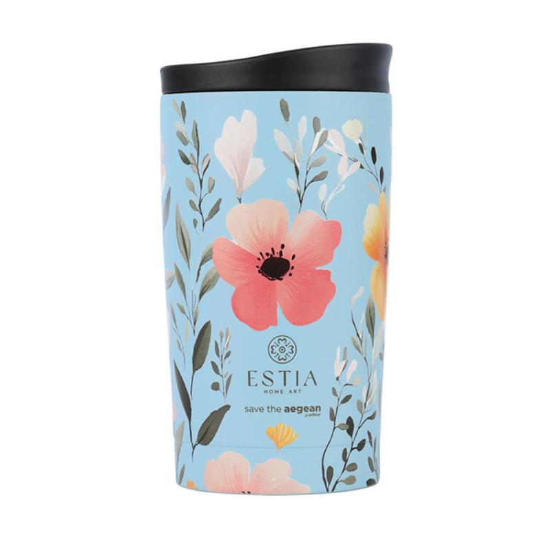 ESTIA ΘΕΡΜΟΣ TRAVEL MUG SAVE THE AEGEAN 350ml SKY GARDEN