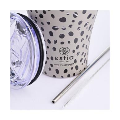 ESTIA COFFEE MUG SAVE THE AEGEAN 350ml LEOPARD TAUPE
