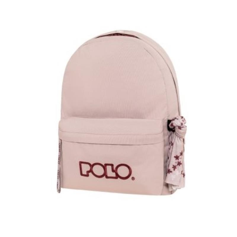 POLO ΣΑΚΙΔΙΟ ΠΛΑΤΗΣ ORIGINAL SCARF LILAC/CHERRY POLO ΣΑΚΙΔΙΟ ΠΛΑΤΗΣ ORIGINAL SCARF LILAC/CHERRY