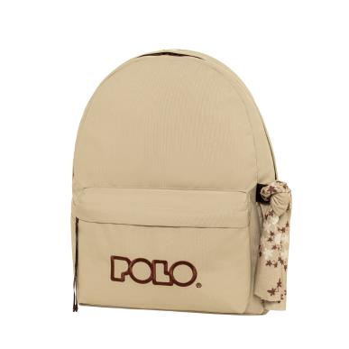 POLO  ΣΑΚΙΔΙΟ ΠΛΑΤΗΣ ORIGINAL SCARF ΜΠΕΖ