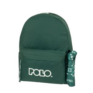 POLO ΣΑΚΙΔΙΟ ΠΛΑΤΗΣ ORIGINAL DOUBLE SCARF ΠΡΑΣΙΝΟ