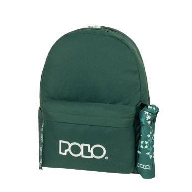 POLO ΣΑΚΙΔΙΟ ΠΛΑΤΗΣ ORIGINAL DOUBLE SCARF ΠΡΑΣΙΝΟ