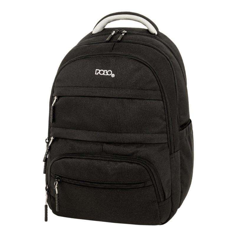 POLO ΣΑΚΙΔΙΟ ΠΛΑΤΗΣ MULTI POCKET ΜΑΥΡΟ